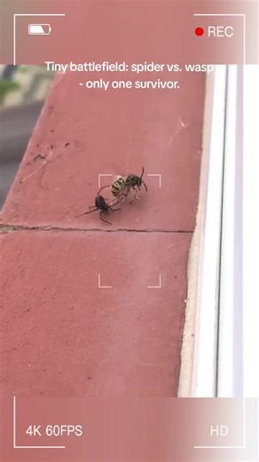 Tiny Battlefield: Spider vs. Wasp - Only One Survivor