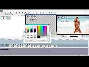Videopad v4.50 「文字の挿入」使い方