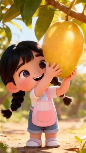 #Mango Picking & Milkshake Making 🍹 | Cute Kids Animation