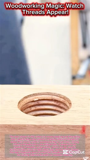 Woodworking Magic: Watch Threads Appear!