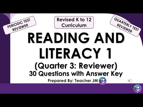 READING & LITERACY 1 Quarter 3 Periodic Test Reviewer with Answer Key REVISED KTO12