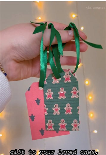 my easy holiday gift tag tutorial! these are also a kid friendly craft 🫶🏻 #holidayseason #christmas #gifttags #christmascrafts #crafttutorial