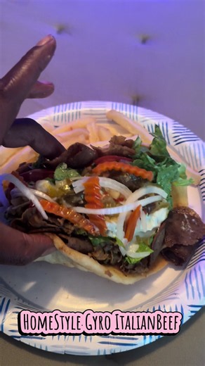 Homemade Gyro Italian beef #fyp #cooking #sahm #foodie #chicago | beef