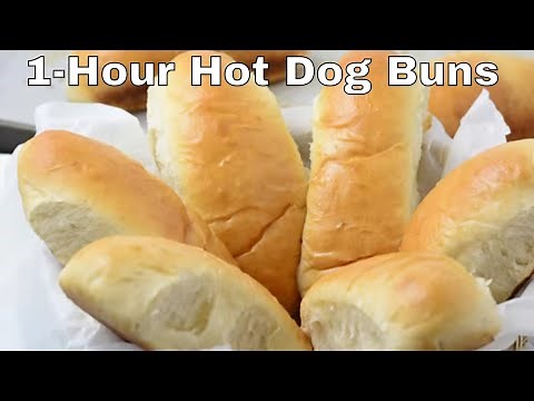 1 Hour Hot Dog Bread - Easier than you think!
