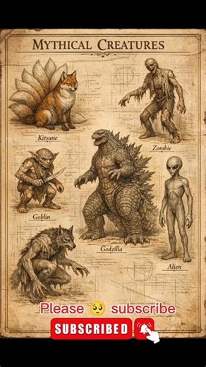 Godzilla, Skinwalker & Alien — The Ultimate Mythical Beings Clash! ⚡️👽🐉