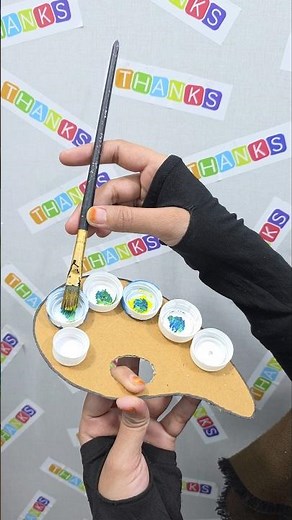 colour painting try 🎨 craft short video idea for kids #try #shortvideo #artandcraft #craft #tutorial