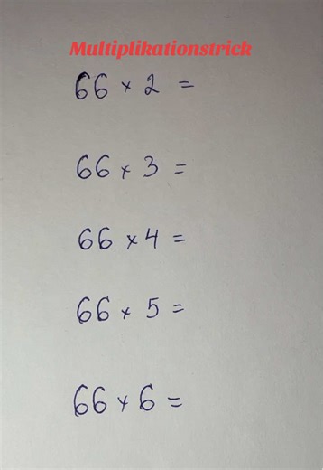 Multiplikationstrick #mathe #Mathematik