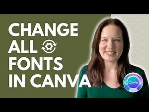 How to Change All Fonts Across an Entire Canva Design (2026 Canva Tutorial)