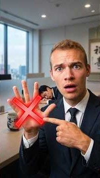 Things you should NEVER do with your HAND in a Japan office...