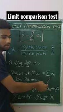 limit comparison test for series #iitjam #gate #csirnet #mathematics