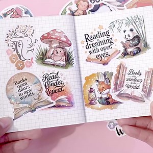 100 Pcs Romance Book Holographic Sticker Packs, Glitter Holo Waterproof Vinyl Stickers Decal for Adult Kids Water Bottles Laptop Scrapbooking Skateboard Journaling Luggage Computer Phone