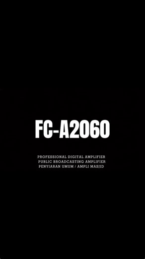 Firstclass on Instagram: "Public Broadcasting amplifier Amplifier penyiaran umum Amplifier Masjid Tipe : FC-A2060 Professional Digital Amplifier (Amplifier Penyiaran Umum / Ampli Masjid) FC-A2060 Sebagai Amplifier Penyiaran Umum Yang Sudah di Lengkapi dengan 4 Channel Input Mic dengan masing2 control volume Control : Vol Music, Treble, Bass, Echo Support Bluetooth, USB, SD Card DC 12V Power In sehingga saat tidak ada listrik bisa di sambungkan ke Aki Speaker Output 4ohm-8ohm (Low Impedance) 2 se