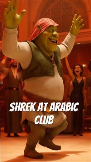 Shrek’s Arabic Dance Fail is Too Funny 💀#short