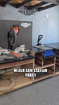 Building A Miter Saw Station In My Workshop #diy #woodworking #mitersaw #workshop