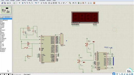 第41课-51单片机电压表设计-ADC（2路）-数码管显示-切换显示-ADC0809模块-proteus仿真