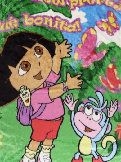 Vintage Dora the Explorer Large Plush Blanket - Etsy