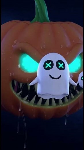Pumpkin vs Ghost 🍂👻 | Crazy 3D Halloween Loop Animation | Funny Horror Short