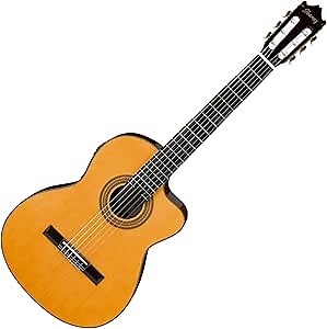 Amazon.com: Ibanez GA Series Guitarra Clásica Cutaway acoustic-electric ga6ce Natural : Instrumentos Musicales
