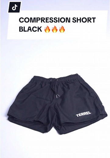 Compression short black cocok dipake buat gym maupun running dengan bahan yang ringan bikin kamu nyaman olahraga tanpa lecet