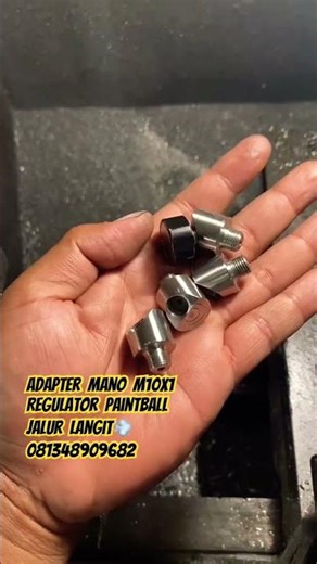 Adapter manometer m10x1 for regulator paintball