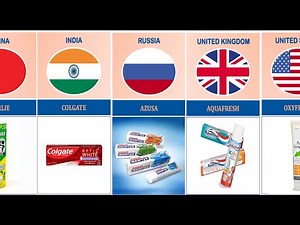Toothpaste Brands from Different Countries