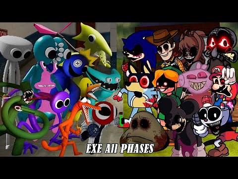 [Chapter 2] FNF EXE ALL PHASES Vs ALl Rainbow Friends Sing Friends To Your End -Friday Night Funkin'