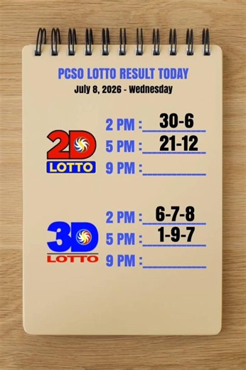 Lotto Results Today 5pm Draw July 8, 2026 #lotto #lottoresulttoday #lottoresulttoday5pm