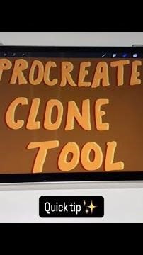 How to use clone tool in procreate app on iPad Air M4❤️