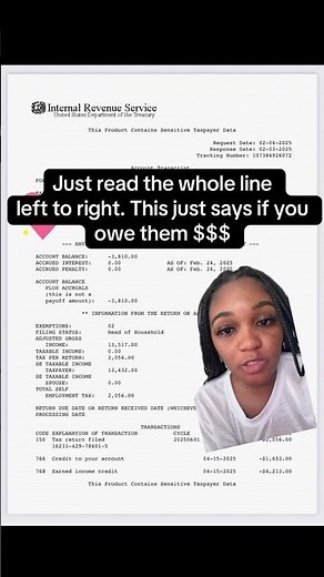 How to read your IRS transcript #taxes