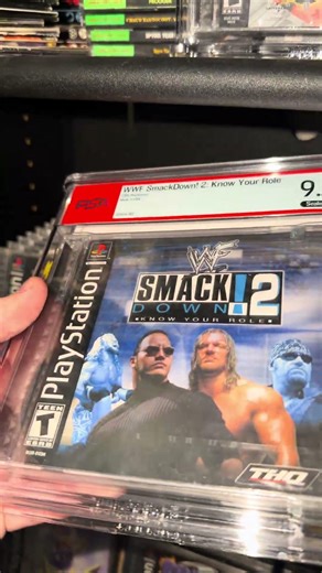 WWF Smackdown 2 PSA Graded 9.6 PlayStation Game Review #wwf #collection #fyp
