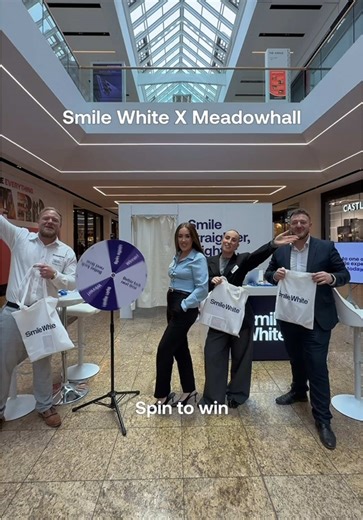 HELLO SHEFFIELD 👋🦷 We’re bringing Smile White to Meadowhall this weekend only! Come and see the team for a FREE in-person consultation, get your smile scanned, and find out what your future smile could look like 🤩🦷 And because it’s a pop-up… we’re going BIG: 💸 Huge in-person discounts 🦷 Smile scans 🎁 Free goodie bags Thinking about starting your smile journey? This is your sign. 📍 Meadowhall ⏰ Friday 10am - 9pm Saturday 10am - 8pm Sunday 11am - 5pm Don’t miss it 🏃 #SmileWhite #PopUp #Me