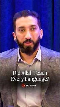 Did Allah Teach Every Language?