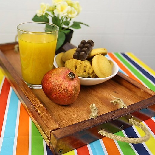 Cool wooden breakfast-in-bed tray you can easily make yourself.👇🏼😍 bit.ly/2obIdLo | 5-Minute Crafts