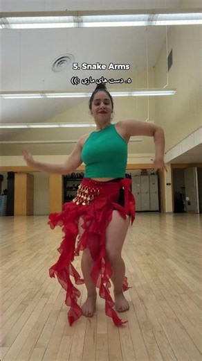 Try these 5 common belly dance moves with me 💃 #Shorts #bellydance #albanian #رقص_شرقي