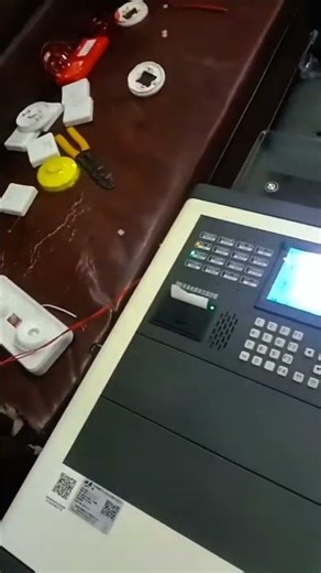 Addressable Fire Alarm System Control panel Fault Detected . #machine #robotics #factory #fire