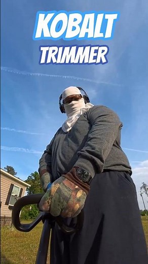 First Time Using the Kobalt String Trimmer Kit 🔥 | Yard Work Just Got Serious
