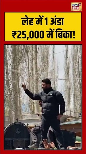 Unique Auction in Leh: लेह में 1 अंडा ₹25,000 में बिका! #viralvideo #viralnews #shorts #iran