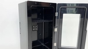 Frigidaire 0.42 cu. ft. 18-Can 4-Bottle Retro Mini Refrigerator in Stainless Steel, with Temperature Control EFMIS567