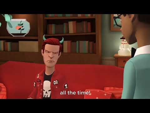 Evil Catboy 2001 slaps, pushes, shakes, and force chokes Scott and gets grounded