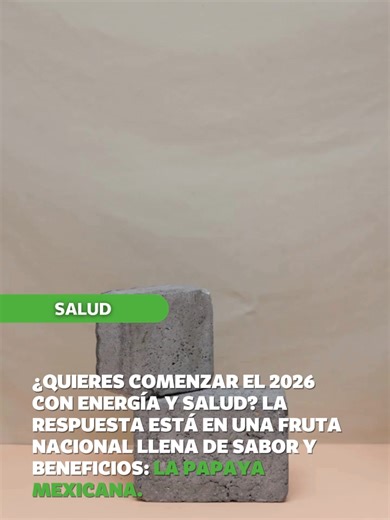 ¿Buscas empezar 2026 con más energía y salud? La papaya nacional es la aliada perfecta: dulce, suave, jugosa, de intenso color naranja y un sabor único. Además de deliciosa, aporta grandes beneficios para la digestión, el sistema inmune y el bienestar diario. Aunque su origen fue debatido, hoy es una fruta orgullosamente mexicana, con diversas variedades según la región. #papaya #salud #energía #beneficiosdelapapaya
