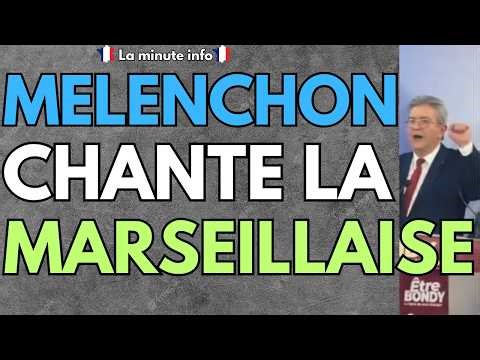 Jean-Luc Mélenchon sings the Marseillaise, the audience is on the verge of fainting, it's unbearable