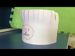How to make chef hat .. simple trick. With A4 size paper
