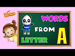 Kids Learning | Words From Letter A | Words Start With Letter A | Kids Vocabulary Words