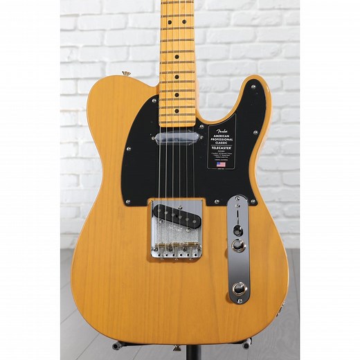 Fender American Professional Classic Telecaster Electric Guitar - Butterscotch Blonde
