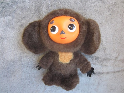 Vintage Toy Cheburashka Plush Cheburashka From Soviet Cartoon Retro Toy