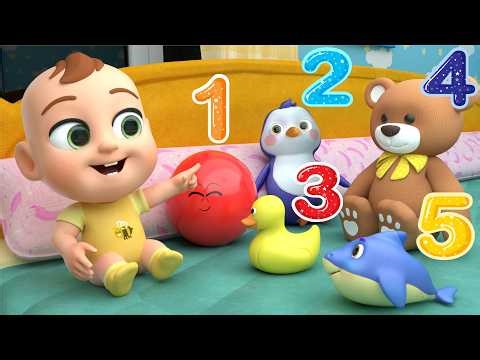 Counting Sleepy Toys! | Ten in the Bed Toy Story | Lalafun Nursery Rhymes & Kids Songs