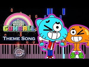 Gumball Theme Song Piano Tutorial And Cover - The Amazing World of Gumball Theme Song Piano Tutorial