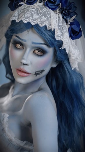 🌑 Inspired by Corpse Bride (2005) 🦋 #CorpseBride #Halloween #TiPuStudio #TiPuMakeUp