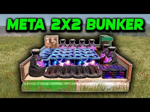 META BUNKER 2X2 in Rust | Rust Building Tutorial 2025