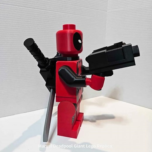 Marvel Deadpool Giant Lego Replica 3D printed